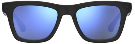 Havaianas Rechthoekige zonnebril met spiegelende blauwe lenzen Havaianas , Black , Unisex - 51 MM