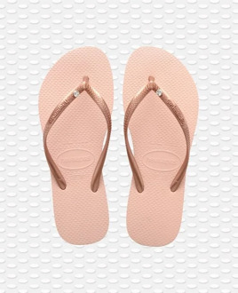 Havaianas Slim Crystal SW Ballet Rose - Dames Teenslippers - Maat 41/42