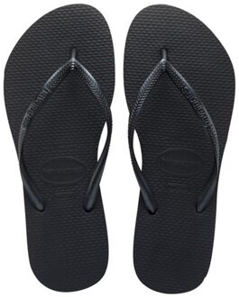 Havaianas Slim Dames Slippers - Black - Maat 35/36