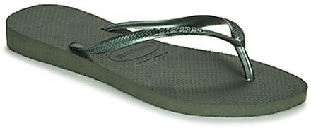 Havaianas Slim Dames Slippers - Olive Groen - Maat 37/38