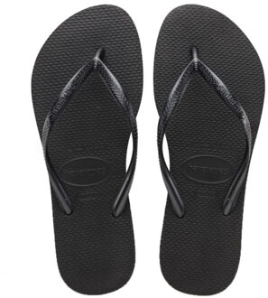 Havaianas Slim Dames Slippers - Zwart - Maat 39/40