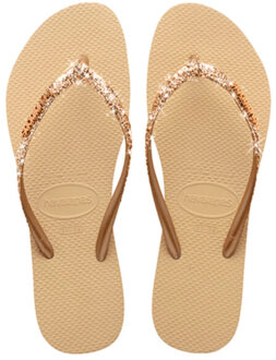 Havaianas Slim glitter ii | sand golden teenslippers dames Goud - 41-42