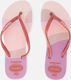Havaianas Slim Pallette Glow Slippers roze Rubber - 35/36,37/38