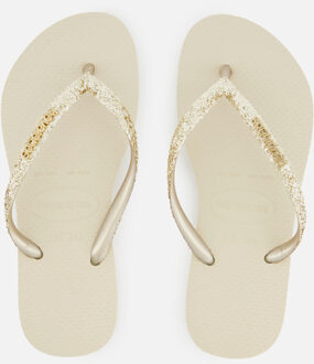 Havaianas Slim slipper met glitter Beige - 29/30