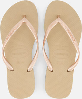 Havaianas Slim Slippers beige Rubber Roze - 41/42
