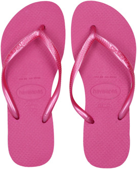 Havaianas Slim Slippers en Sandalen Dames - Roze - Maat 41/42 - Plastic Pink