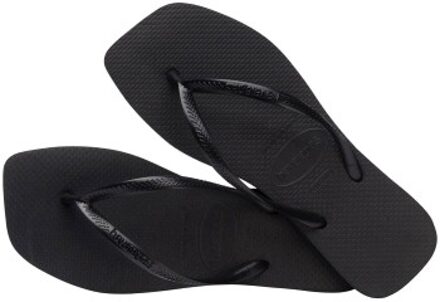 Havaianas Slim Square Zwart,Wit - Maat 35/36,Maat 37/38