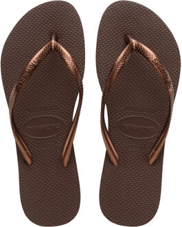 Havaianas Slim Women - Stijlvolle Teenslippers Bruin - 35 - 36