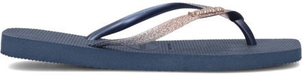 Havaianas Slippers Flipflops Square Glitter Blauw - 41-42