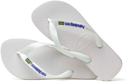 Havaianas Slippers - Unisex wit/blauw - Maat 27/28