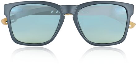 Haven gepolariseerde zonnebril - bamboe/blauw-geel