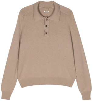 Havermeel Cashmere Polo Bode , Brown , Heren - S