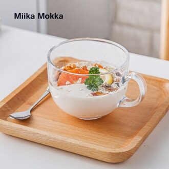 Havermout Ontbijt Grote Capaciteit Glazen Kom Met Deksel Water Cup Clear Fruit Salade Melk Huishouden Keuken Voedsel Opslag Container