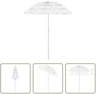 Hawaï Parasol - 180 cm - Wit UV-beschermend Polyester