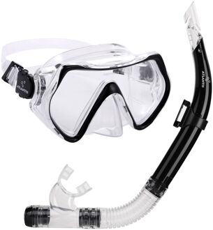 Hawaï Snorkelset Senior zwart - 1 SIZE