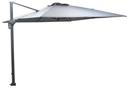 Hawaii Big Pole telescopic zweefparasol 300x400 cm - donker grijs