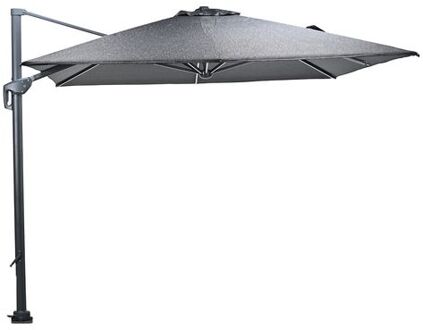 Hawaii Big Pole telescopic zweefparasol 300x400 cm - zwart