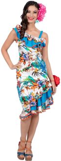 Hawaii & Carribean & Tropisch Kostuum | Zwoele Nachten Zwierende Rokken Hawaii | Vrouw | Maat 34 | Carnaval kostuum | Verkleedkleding