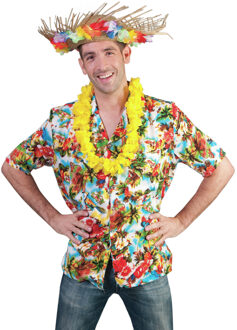 Hawaii kleding shirt heren 48-50 (S/M) - Carnavalsblouses Multikleur