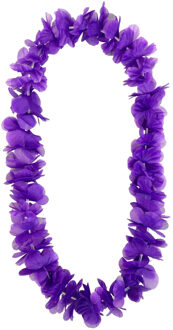 Hawaii krans - paars - stof - hawaikransen - 1 meter - tropisch - hawaii slinger