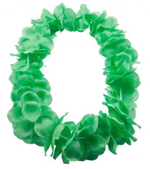 Hawaii kransen bloemen slingers - neon groen - Verkleed accessoires - kinderen/volwassenen