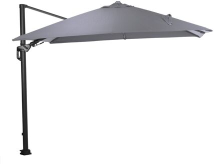 Hawaii LED parasol 300x300 -d. grijs - l. grijs