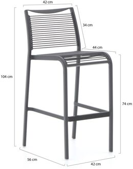 Hawaii/ROUGH-X 180cm barset 7-delig - Laagste prijsgarantie! Grijs