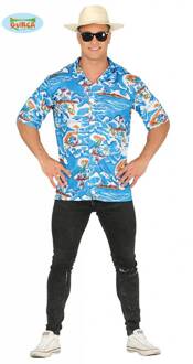 Hawaii Shirt Man Blauw