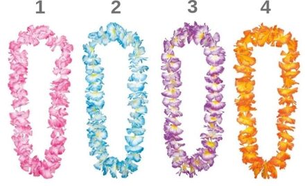 Hawaii slinger Olulu Roze, Paars - Lila, Blauw, Oranje