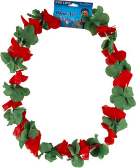 Hawaiikrans Rood/Groen Rood - Zalm, Groen