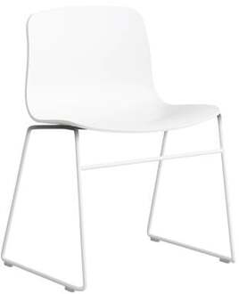Hay About a Chair AAC08 Stoel - Black Steel - White Wit