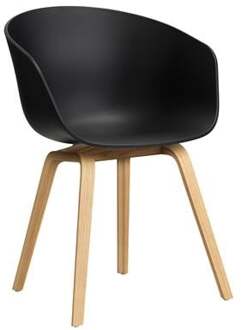 Hay About a Chair AAC22 Stoel - Oak - Black Zwart