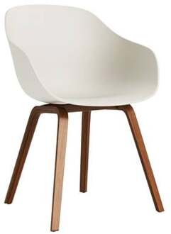 Hay About a Chair AAC222 Stoel - Walnut - Melange Cream Crème