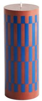 Hay Column Kaars M - Brown/Blue Multicolor
