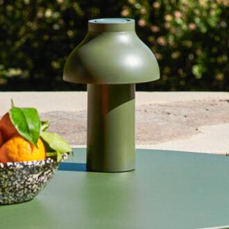 Hay PC Draagbare LED tafellamp oplaadbare batterij, olijfgroen