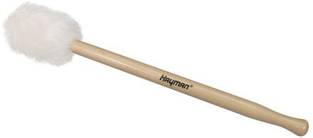 Hayman BDM-11 klopper voor grote trom/ bass drum klopper voor grote trom/ bass drum, 410 mm esdoorn schacht, 64 mm vacht bol met zacht houten kern