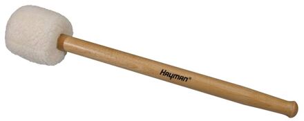 Hayman BDM-12 klopper voor grote trom/ bass drum klopper voor grote trom/ bass drum, 415 mm esdoorn schacht, 85 mm wollen bol met zacht houten kern