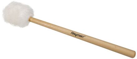 Hayman BDM-7 klopper voor grote trom/ bass drum klopper voor grote trom/ bass drum, 400 mm esdoorn schacht, 55 mm vacht bol met vilten kern
