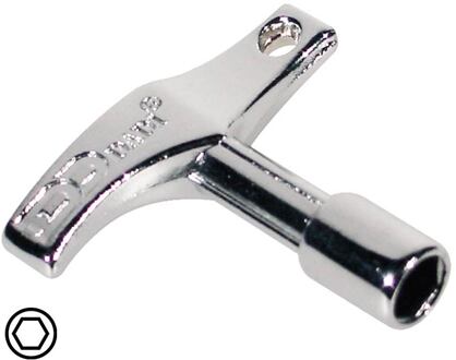 Hayman DK-6 drumsleutels drumsleutels, 6-pack, 6 x T-model drumsleutel voor zeskantige spanschroeven