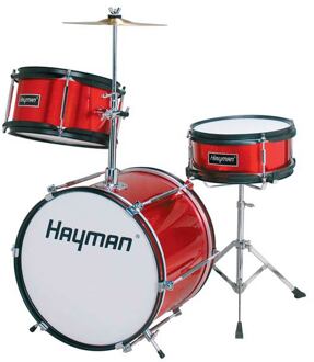 Hayman HM-30-MR 3-delig junior drumstel 3-delig junior drumstel, metallic rood