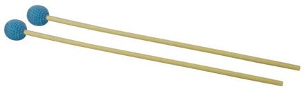 Hayman KL-06 kloppers kloppers, paar, kunststof schacht, 370 x 7 mm, 31 mm bol, zacht blauw garen