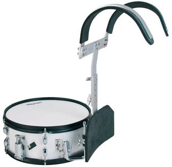 Hayman MDR-1355 kleine trom / snaartrom kleine trom / snaartrom, 13 inch, 5,5 inch diep, wit, met aluminium harnas