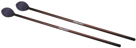 Hayman MM-1 kloppers voor marimba kloppers voor marimba, 406 mm rotan schacht, paar, 40 mm super zachte bol, paars