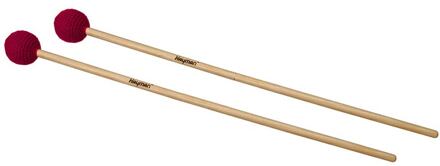 Hayman MM-12 kloppers voor marimba kloppers voor marimba, 380 mm esdoorn schacht, paar, 33 mm harde bol, paars