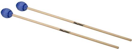 Hayman MM-6 kloppers voor marimba kloppers voor marimba, 400 mm esdoorn schacht, paar, 33 mm extra zachte bol, licht blauw
