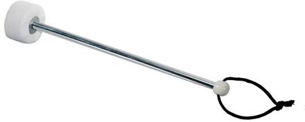 Hayman PA-235 klopper voor grote trom/ bass drum klopper voor grote trom/ bass drum, vilten bol (5,0 cm.), metalen schacht (27 cm.)