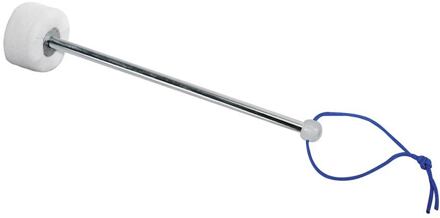 Hayman PA-236 klopper voor grote trom/ bass drum klopper voor grote trom/ bass drum, vilten bol (6,5 cm.), metalen schacht (30 cm.)