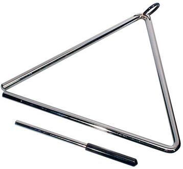 Hayman PA-393 professionele 10" triangel professionele 10" triangel, verchroomd, met klopper, diameter: 12.7mm