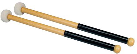 Hayman PA-421 paukenstokken paukenstokken, paar, harde vilten bol (3,7 cm), houten schacht (30 cm.)
