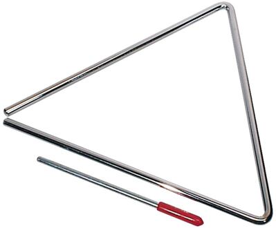 Hayman PA-50 8" triangel 8" triangel, verchroomd, met klopper, diameter: 8 mm.